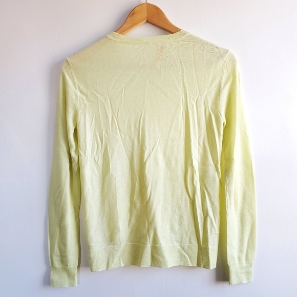 New Tory Burch 100% Cashmere Logo Button Pullover Sweater Size XS - Picture 5 of 8